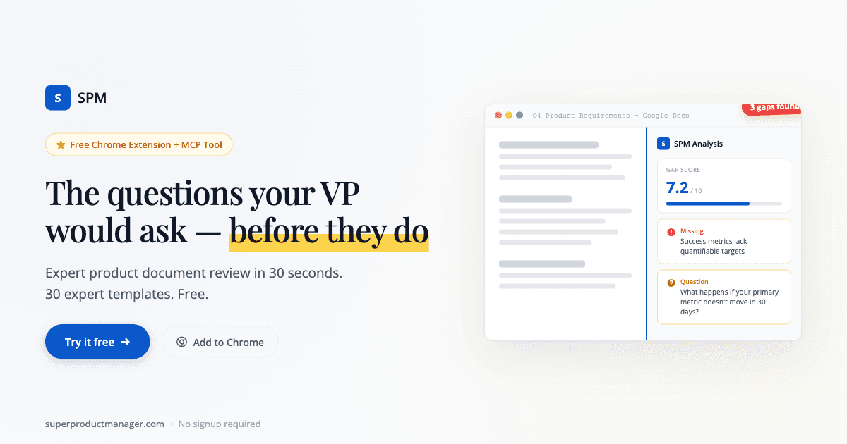 Super Product Manager document review and gap analysis preview